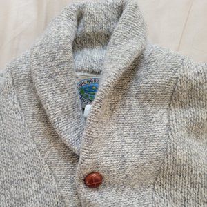 Vintage MiUSA Shawl Collar Sweater Oatmeal